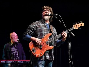 NEW ORLEANS, LOUISIANA - FEBRUARY 15: Teddy Gentry (R) performs during Alabama's 50th Anniversary Tour at Smoothie King Center on February 15, 2019 in New Orleans, Louisiana.