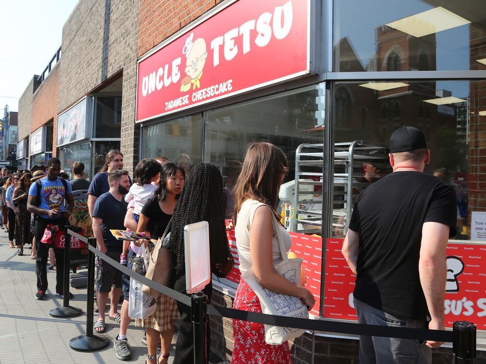Uncle Tetsu cheesecake diehards line up early for Elgin Street debut