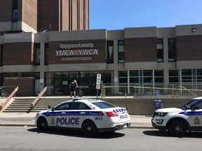 The YMCA daycare was evacuated Monday afternoon as police tried to communicate with a "disturbed" man inside the Argyle Avenue facility.