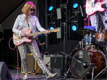 Sue Foley on the Videotron Stage as day 5 of the RBC Bluesfest takes place on the grounds of the Canadian War Museum.