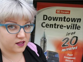Kira-Lynn Ferderber says an OC Transpo driver was reluctant to help a female passenger being harassed by a male passenger on Tuesday.