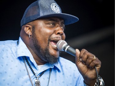 Sugary Rayford performing on the Videotron Stage at Bluesfest Sunday, July 14, 2019, closing night of the festival.