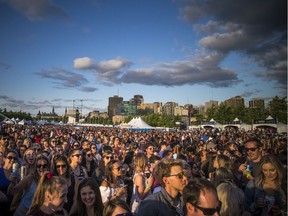 The crowd at Bluesfest on Sunday night. Executive director Mark Monahan said estimates were that overall attendance for 2019 would match last year's figures.