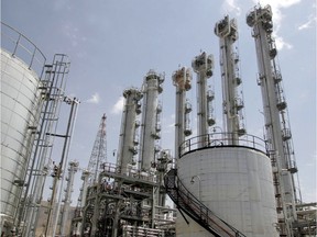 (FILES) A file photo taken on August 26, 2006, shows a general view of the heavy water plant in Arak, 320 kms south of Tehran. - Iran will surpass the uranium stockpile limit set under the nuclear deal agreed with world powers from June 27, 2019, a top official said on state television on June 17, 2109. He said the move was in retaliation for the unilateral US withdrawal from the accord a year earlier, which saw Washington impose tough economic sanctions on Tehran.