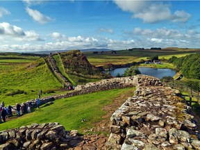 The ruins of Hadrian's Wall in northern England. While all seems bucolic, below the surface Britain is in trouble.