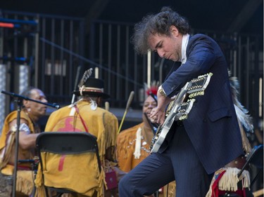 Yonatan Gat and the Eastern Medicine Singers on the city stage on day 6 of RBC Bluesfest. Photo by Wayne Cuddington/ Postmedia