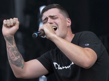 Dylan Jones is a hip-hop artist who grew up in the Sahtu community of Fort Good Hopen and performs under the stage name of Crook The Kid. He took to the city stage on day 6 of RBC Bluesfest. Photo by Wayne Cuddington/ Postmedia