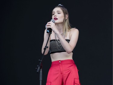 Ellie Gadzos on the city stage on day 6 of RBC Bluesfest. Photo by Wayne Cuddington/ Postmedia