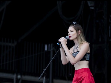 Ellie Gadzos on the city stage on day 6 of RBC Bluesfest. Photo by Wayne Cuddington/ Postmedia