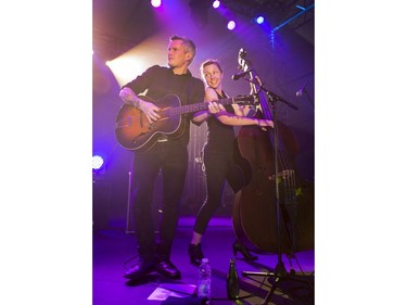 Pete Bernhard and Lucia Turino of The Devil Makes Three on the Bluesville stage on day 6 of RBC Bluesfest. Photo by Wayne Cuddington/ Postmedia