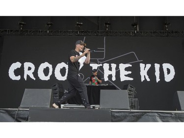 Dylan Jones is a hip-hop artist who grew up in the Sahtu community of Fort Good Hopen and performs under the stage name of Crook The Kid. He took to the city stage on day 6 of RBC Bluesfest. Photo by Wayne Cuddington/ Postmedia