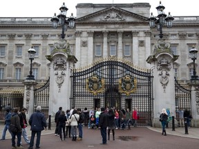 Files: The front of Buckingham Palace in central London.