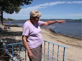 Flood waters climbed over a shoreline barrier to stop just metres from Constance Bay resident Fran Dawson's house. She's been an outspoken advocate for an inquiry into the floods. Jacob Hoytema / Postmedia
