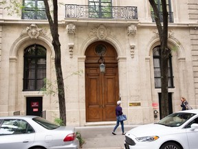 A residence belonging to Jeffrey Epstein at East 71st street is seen on the Upper East Side of Manhattan on July 8, 2019 in New York City. According to reports, Epstein is charged with running a sex-trafficking operation out of his opulent mansion.