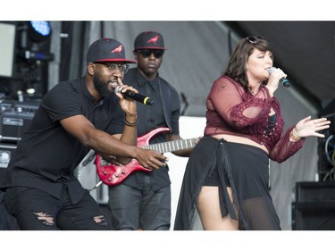 BlakDenim on the Videtron stage as day 8 of RBC Bluesfest takes place on the grounds on the Canadian War Museum in Ottawa. Photo by Wayne Cuddington/ Postmedia