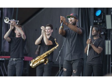 BlakDenim on the Videtron stage as day 8 of RBC Bluesfest takes place on the grounds on the Canadian War Museum in Ottawa. Photo by Wayne Cuddington/ Postmedia