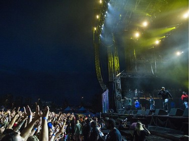 Wu-Tang hit the City Stage after a delay due to weather at Bluesfest, Saturday, July 13, 2019.