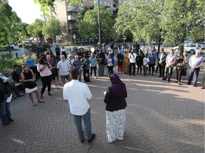 Community members, family and friends gathered at Somerset Square Park to remember Abdirahman Abdi, three years after his tragic death in Ottawa Wednesday July 24, 2019. Close to 75 people gathered  to provide a space for community healing and remembrance to those impacted by the tragic death of Abdirahman Abdi.  Tony Caldwell
