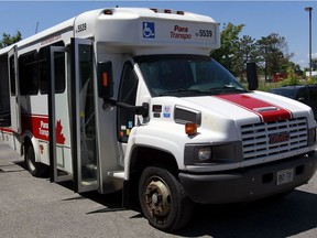 A Para Transpo bus. Long service waits are stressful, one writer says.