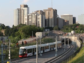 LRT in LeBreton Flats in Ottawa on July 2.