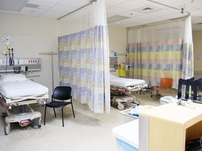 A file photo from the emergency department at the Queensway Carleton Hospital.