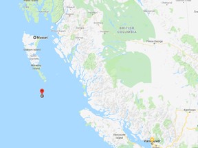Earthquakes Canada says there are no reports of damage and a tsunami is not expected.
