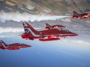 The world-famous RAF Red Arrows will be performing a full aerobatic show at the Gatineau-Ottawa Executive Airport on Aug. 13.