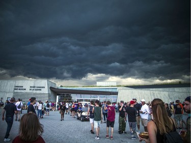 Bands were called off all the stages due to severe weather in the area during Bluesfest, Saturday, July 13, 2019.