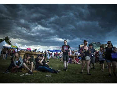 Bands were called off all the stages due to severe weather in the area during Bluesfest, Saturday, July 13, 2019.