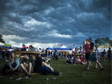 Bands were called off all the stages due to severe weather in the area during Bluesfest, Saturday, July 13, 2019.