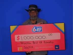 Winston Reid of Kanata after winning the Guaranteed $1 Million Prize in the July 6, 2019 LOTTO 6/49 draw.