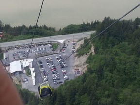 View of Howe Sound from the new Sea to Sky Gondola in Squamish, B.C.