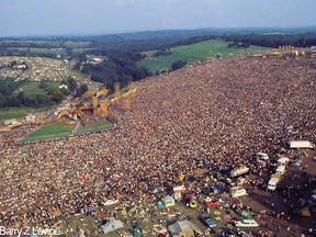 Some 500,000 music fans take in the Woodstock festival in upstate New York during the summer of 1969. It all began 50 years ago and, when it was over, those who were there knew they had witnessed a major cultural happening.