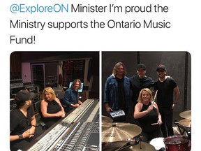 Tweet from the office of culture minister Lisa MacLeod has since been deleted.