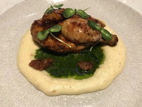 Cornish hen with polenta at Tulip