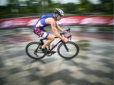 Tristen Jones, Youth and Junior Boys Enduro Race winner, takes part in the bike component Saturday August 3, 2019.   Ashley Fraser/Postmedia