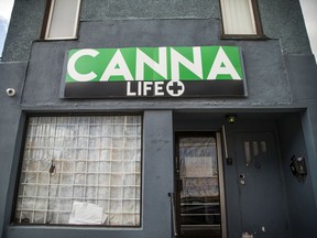 FILES: Canna Life at 352 Preston Street had a closed note in the window Saturday October 13, 2018.