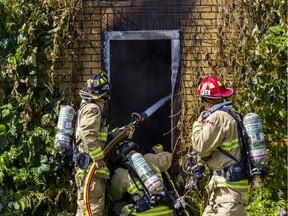 Ottawa fire at a residential fire on Farrow Street in the city's west on. One woman was taken to hospital in serious condition.