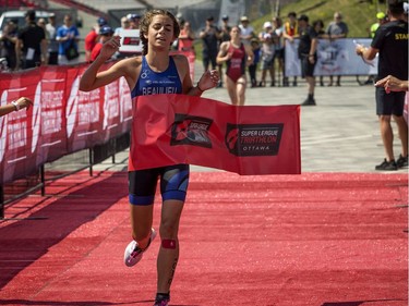 Noémie Beaulieu was the winner of the Youth and Junior Girls Enduro Race on Saturday.