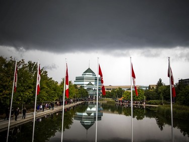 The Canadian Armed Forces paid tribute to Canada's Fallen in Afghanistan during a rededication ceremony of the Kandahar Cenotaph in the Afghanistan Memorial Hall at the National Defence Headquarters, Saturday, August 17, 2019.