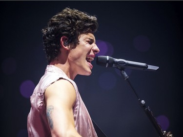 Shawn Mendes performed Sunday at the Canadian Tire Centre.