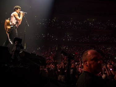 Shawn Mendes performed Sunday at the Canadian Tire Centre.