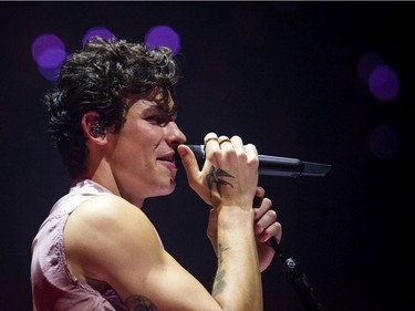 Shawn Mendes performed Sunday at the Canadian Tire Centre.