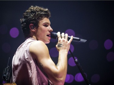 Shawn Mendes performed Sunday at the Canadian Tire Centre.