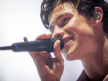 Shawn Mendes performed Sunday at the Canadian Tire Centre.