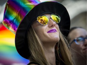 Alicia Miller was rocking her pride colours Saturday under gorgeous skies during the Ottawa Dyke March.