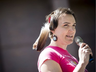 The Ottawa Dyke March 2019 took place on Saturday starting at the Canadian Tribute to Human Rights on Elgin. Stephanie Jewel addressed the crowd Saturday afternoon.