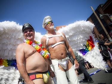 Paul Clulow (left) and Doug Warren came to Ottawa from Toronto to take part in Sunday's festivities.