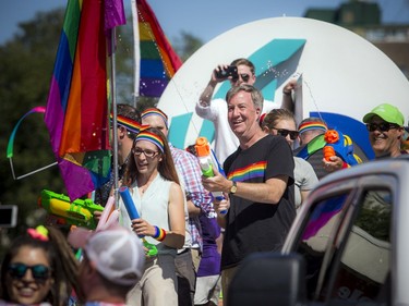 There was a huge turn out for the Capital Pride Parade Sunday, August 25, 2019, with absolutely perfect weather. Mayor Jim Watson took part in the parade, the first parade since coming out.   Ashley Fraser/Postmedia