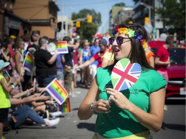 There was a huge turn out for the Capital Pride Parade on Sunday.